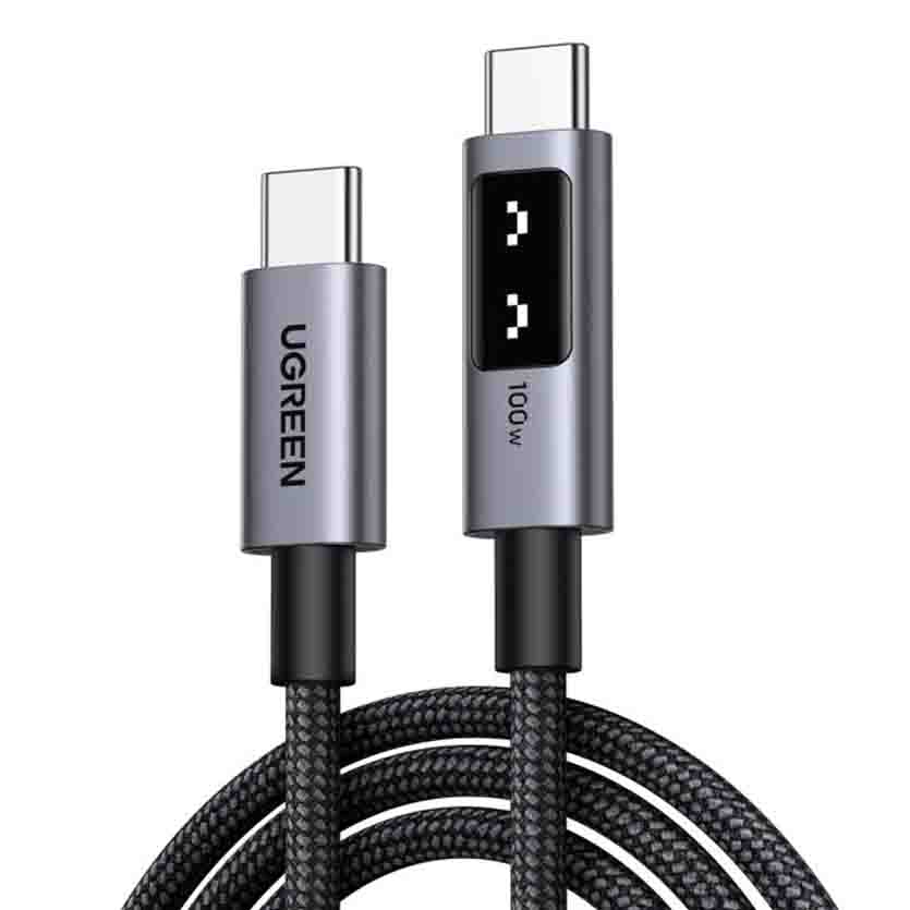 35501 1m USB-C/USB-C CHARGING & DATA CABLE 100W BLACK UGREEN