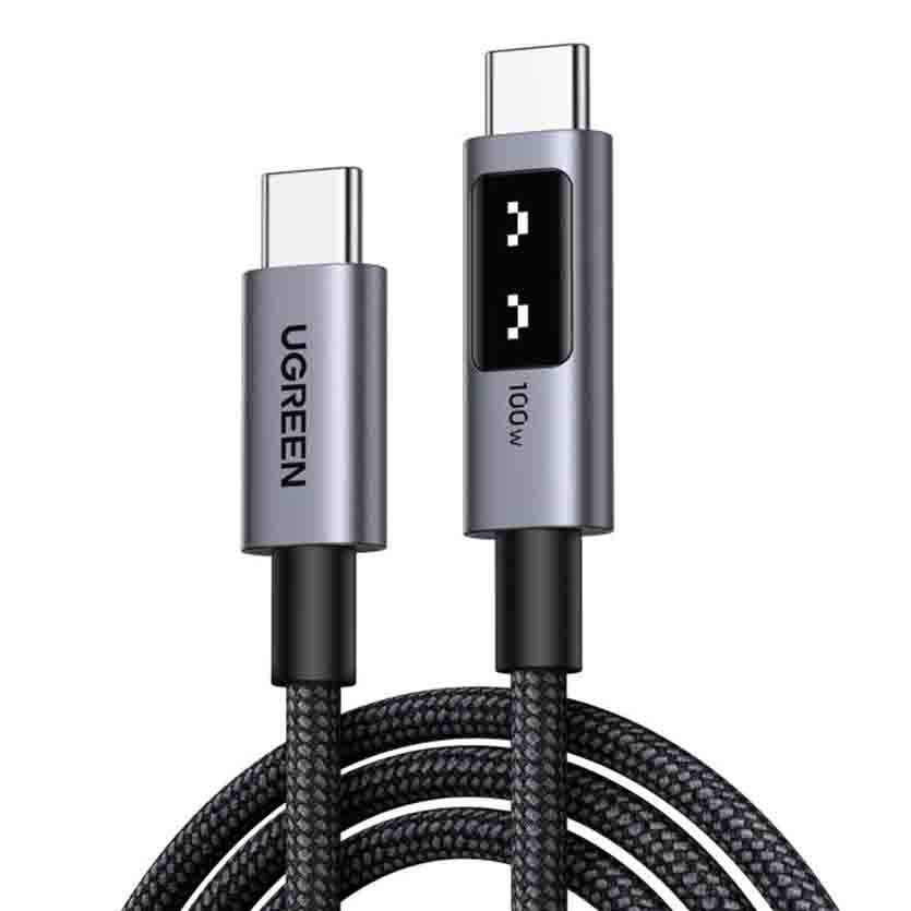 35512 2m USB-C/USB-C CHARGING & DATA CABLE 100W BLACK UGREEN
