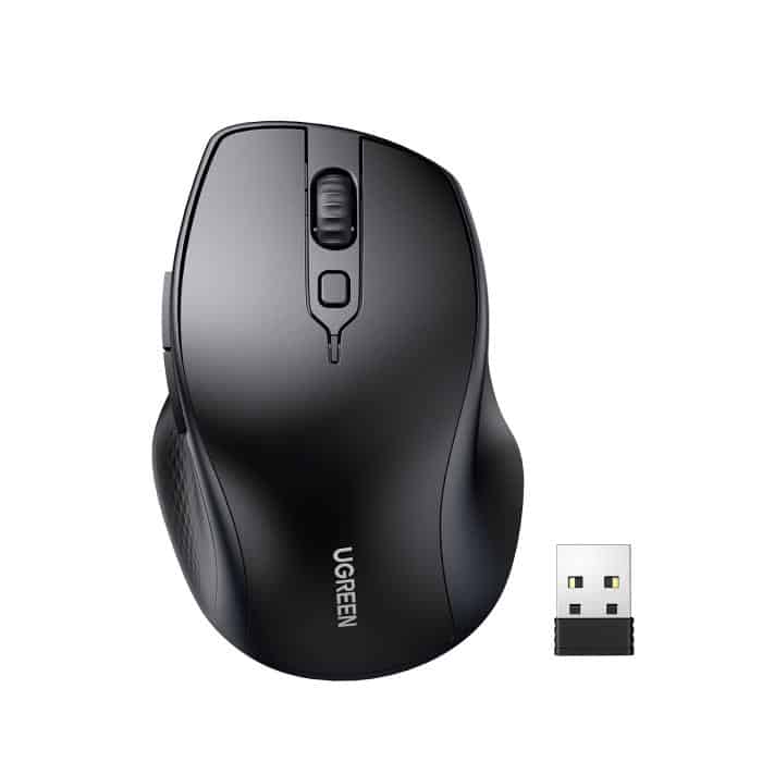90395/MU101 WIRELESS MOUSE BLACK 2.4GHZ/BT UGREEN