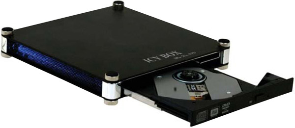 IB-540U-B-BL EXT CASE F/SLIMLINE CD/DVD ICYBOX