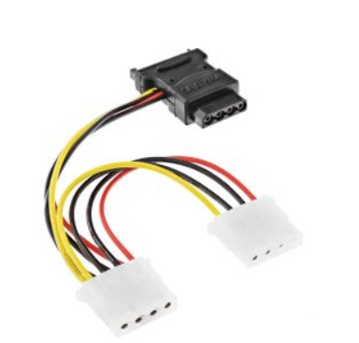 29679 SATA POWER CBL 3×5.25″FEM 0.15m INLINE