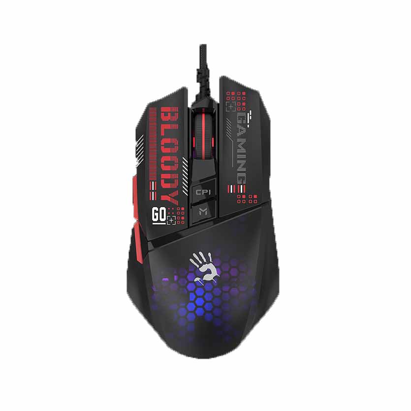 W60 MINI MAX USB MOUSE GAMING LIGHTWEIGHT RGB HONEYCOMB BLOODY A4 TECH