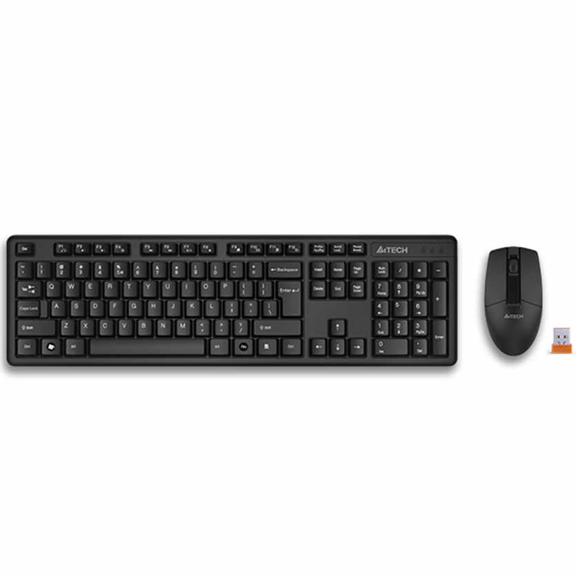 3330N COMBO WIRELESS DESKTOP BLACK A4TECH