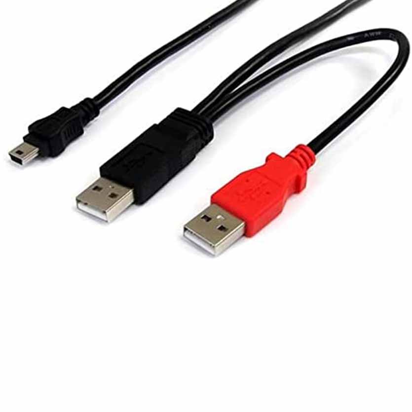 PU-288 USB TWIN P/R CB1.8+0.15 GR KABEL