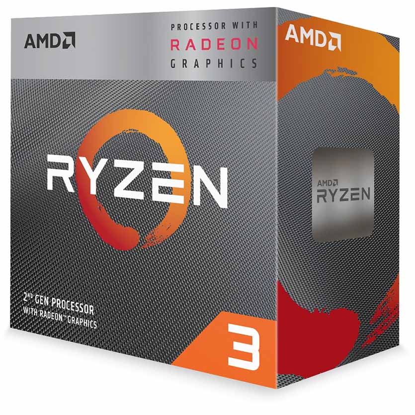 RYZEN 3 3200G 3.6GHZ QUAD CORE SKT AM4 CPU AMD