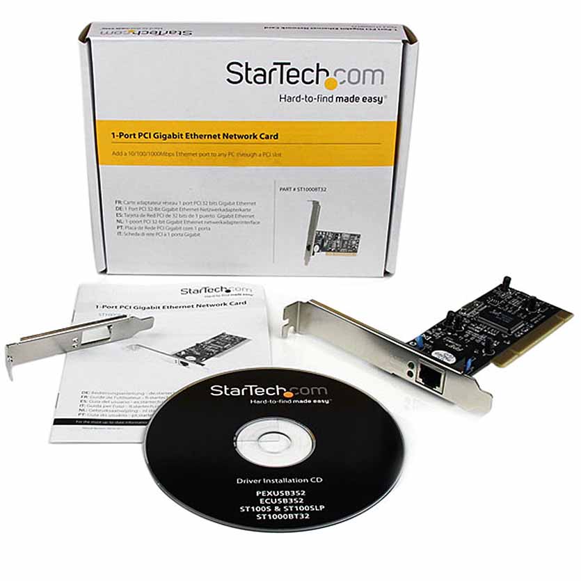 ST1000BT32 NIC GIGABIT PCI NETWORK CARD STARTECH