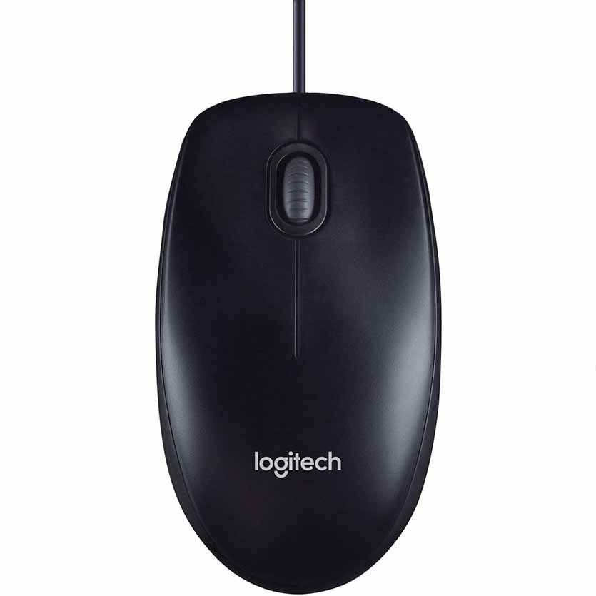 M90 MOUSE WIRED USB FULL-SIZE BLACK LOGITECH