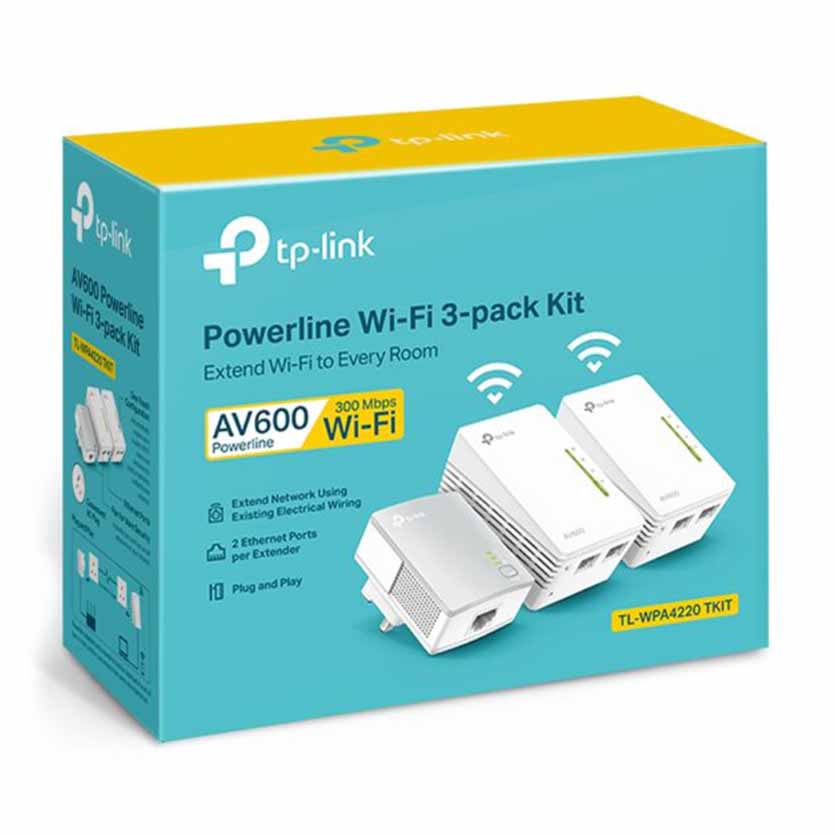 TL-WPA4220 TKIT AV600 POWERLINE WI-FI KIT 3PACK TP-LINK