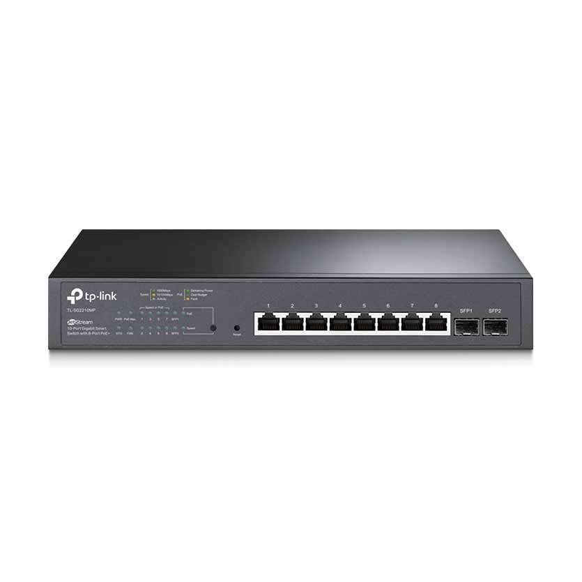 SG2210MP 10-PORT GIGABIT JETSTREAM SMART PoE SWITCH W/8-PORT PoE+ TP-LINK