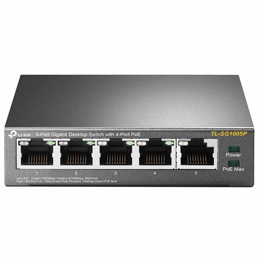 TL-SG1005P GIGABIT ETHERNET SWITCH W/4x Poe TP-LINK