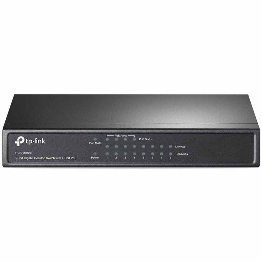 TL-SG1008P GIGABIT ETHERNET SWITCH W/4x Poe TP-LINK