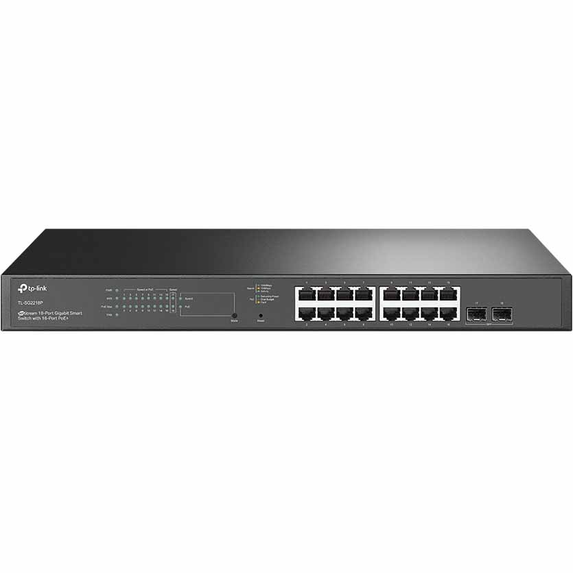 SG2218P 18-PORT GIGABIT JETSTREAM SMART SWITCH W/16-PORT PoE+ TP-LINK