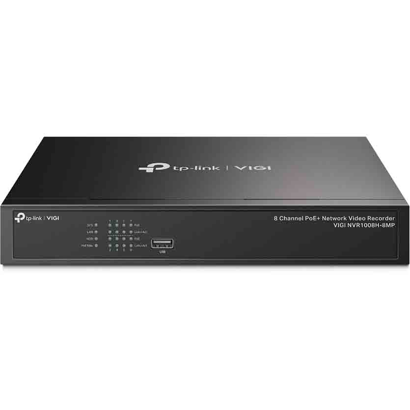 NVR1008H-8MP VIGI 8 CHANNEL POE+ NETWORK VIDEO RECORDER TP-LINK