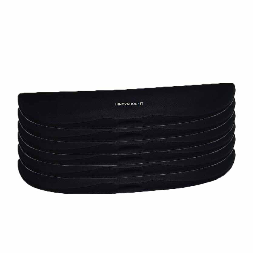 120845-5 5PCS KEYBOARD WRIST SUPPORT 490x90mm BLACK IT INNOVATION