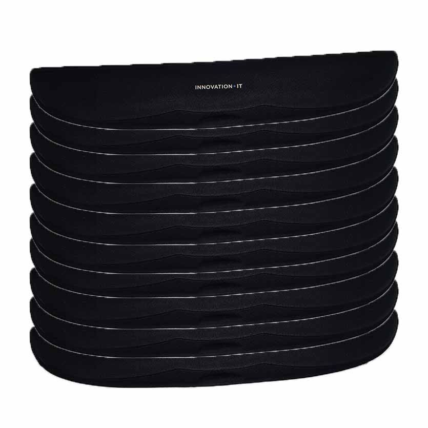 120845-10 10PCS KEYBOARD WRIST SUPPORT 490x90mm BLACK IT INNOVATION