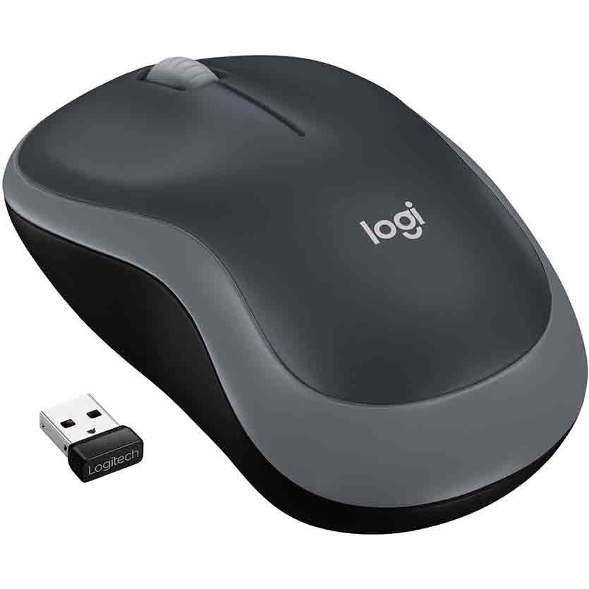 M185 MOUSE WIRELESS RF 2.4GHz COMPACT BLACK/GREY LOGITECH