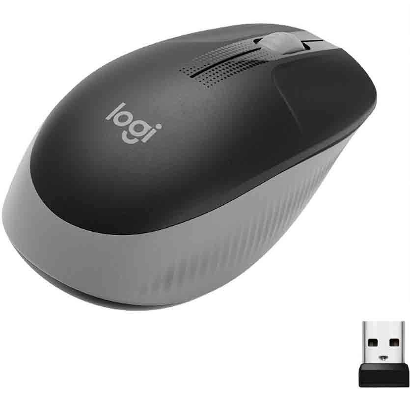 M190 MOUSE WIRELESS FULL SIZE MID GREY LOGITECH