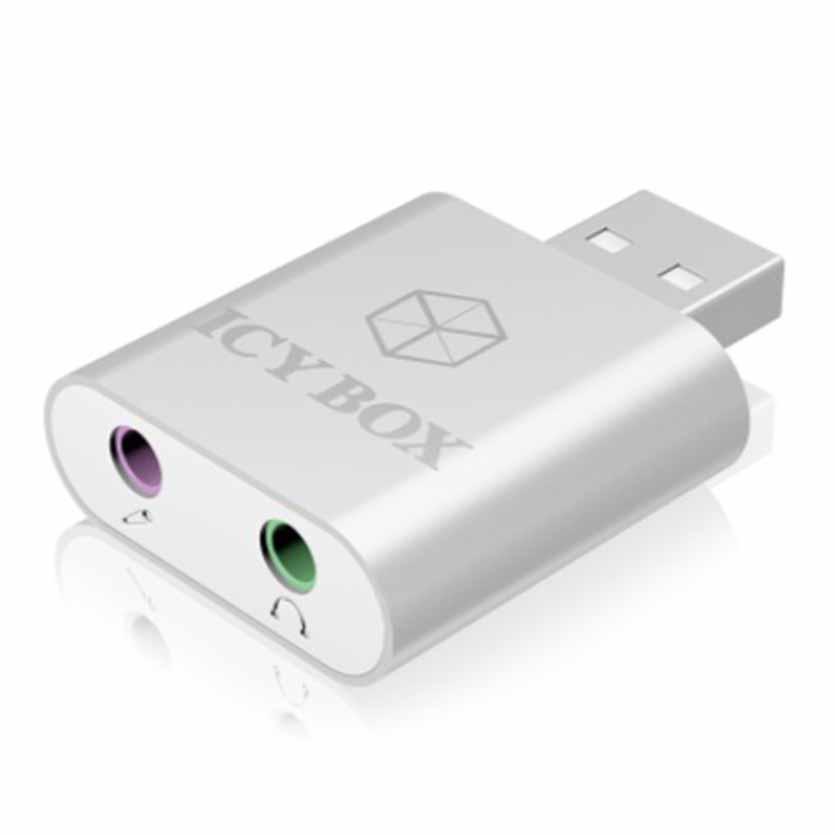 IB-AC527 SOUNDCARD USB 2.0 ADAPTER TO EARPHONE & MIC ICYBOX