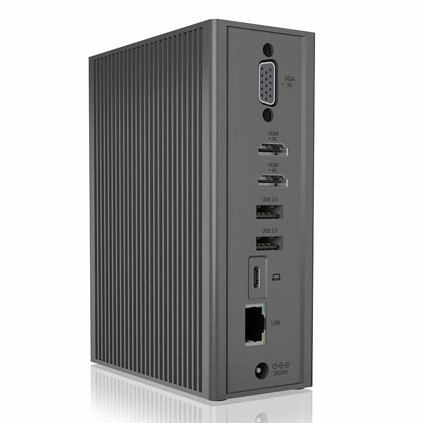 IB-DK2262AC DOCKING STATION (USB TYPE-A & TYPE-C) WITH TRIPLE VIDEO OUTPUT ICYBOX