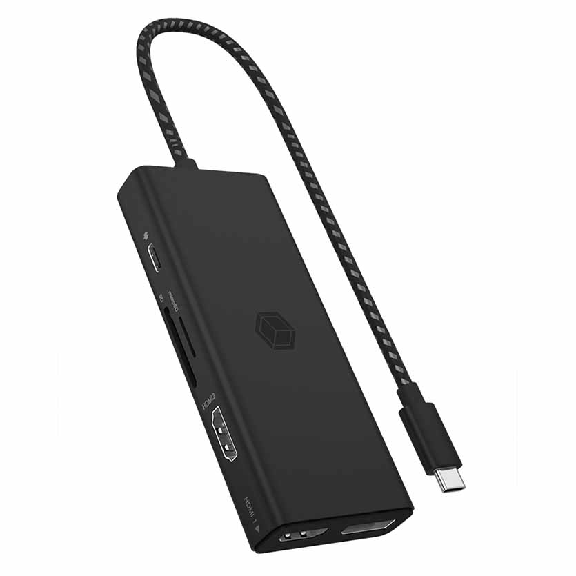 IB-DK4011-CPD 7 IN 1 DOCKINGSTATION USB TYPE-C WITH TRIPLE VIDEO ICYBOX