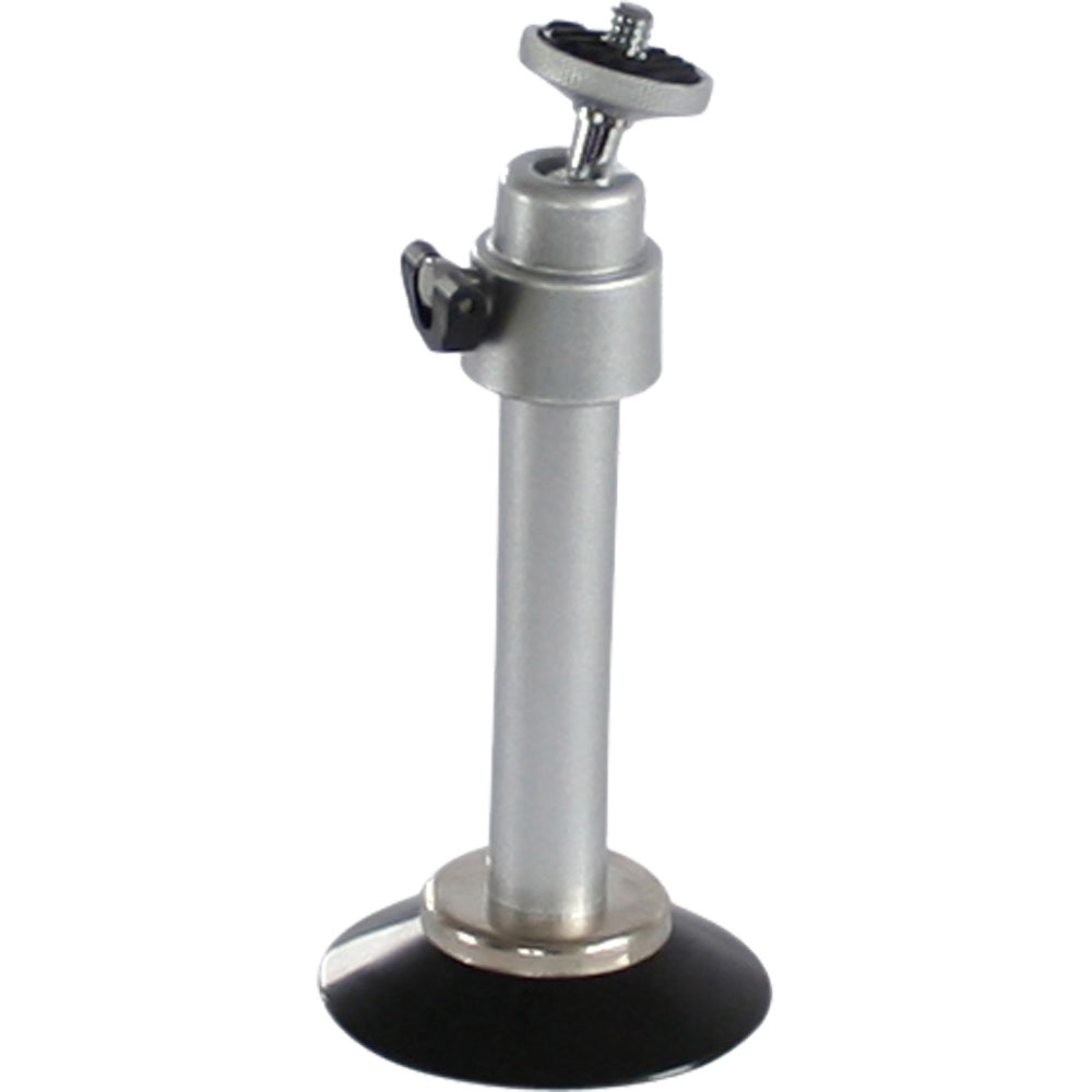 48001D MINI TRIPOD ALUMINIUM with SUCTION CUP 8.5cm HIGH, INLINE