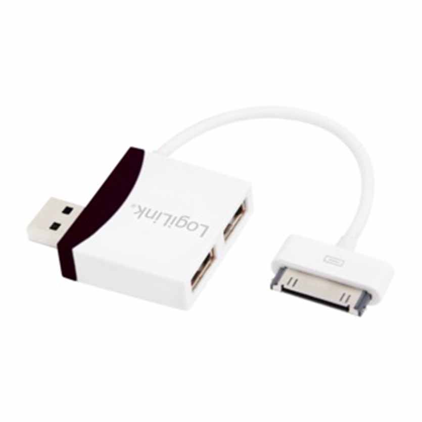 UA0181 HUB 2-PORT W/DOCK CONNECTOR LOGILINK