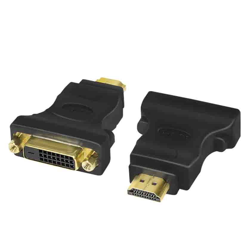 AH0002 HDMI TO DVI ADAPTER MALE/FEMALE, 1080p, BLACK LOGILINK