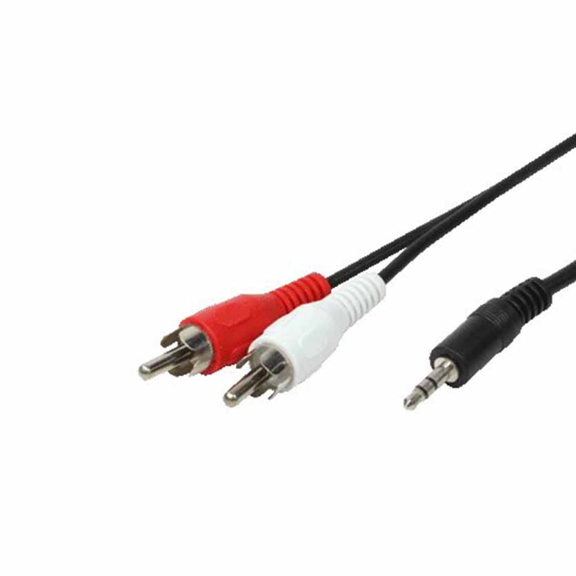 CA1043 5m AUDIO CONN 1×3.5mm/2xCinch LOGILINK