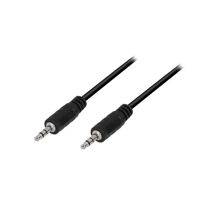 CA1052 AUDIO CABLE , 3.5 mm 3-Pin/M to 3.5 mm 3-Pin/M, BLACK, 5 m LOGILINK