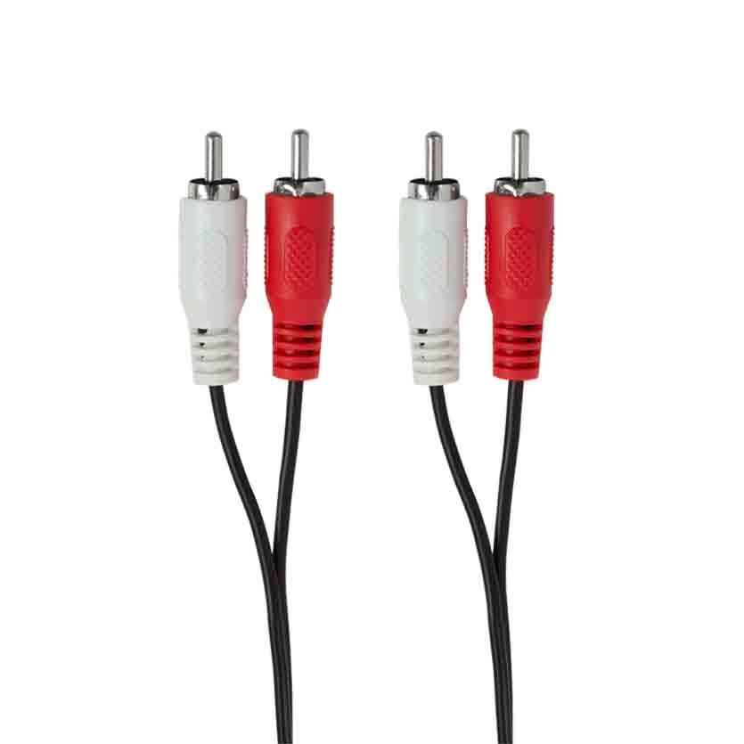 CA1039 2.5m RCA CBL 2x M/M BLK LOGILINK