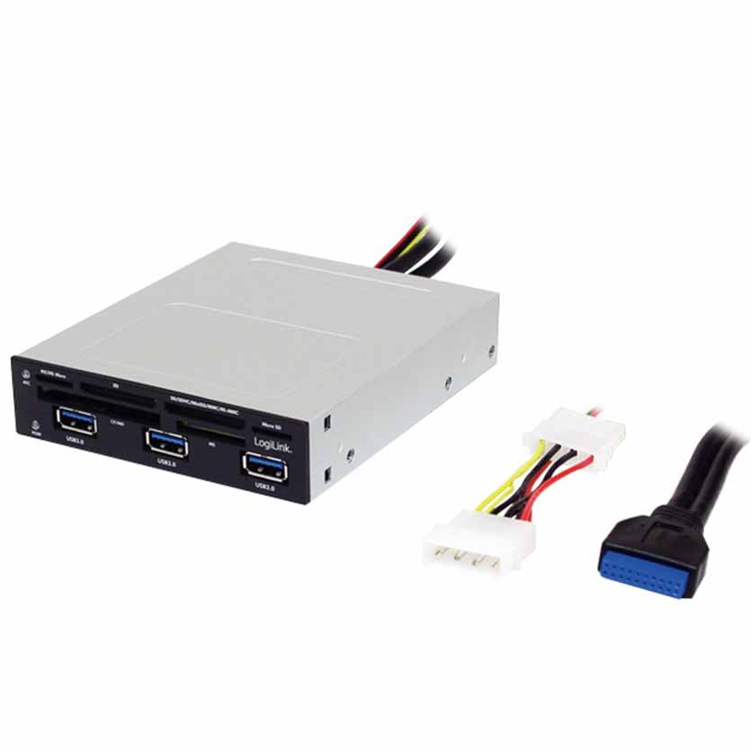 UA0151 USB3.0 CARD READER INCL3-portHUB LOGILINK