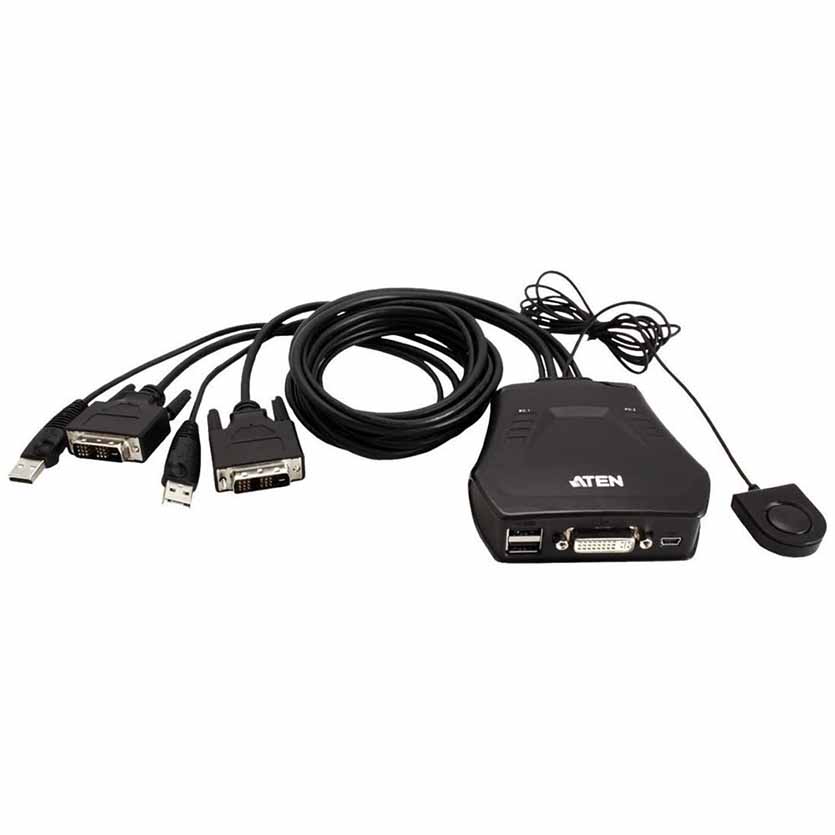 CS22D USB DVI KVM SWITCH W/2-PORT ATEN