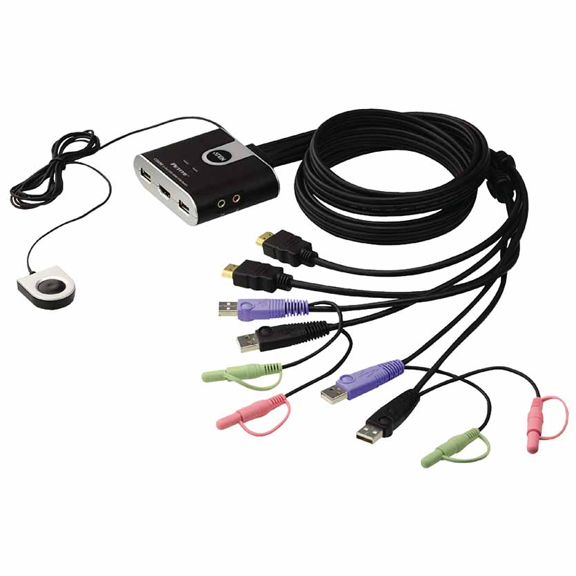 CS692 2-PORT KVM SWITCH USB HDMI W/AUDIO
