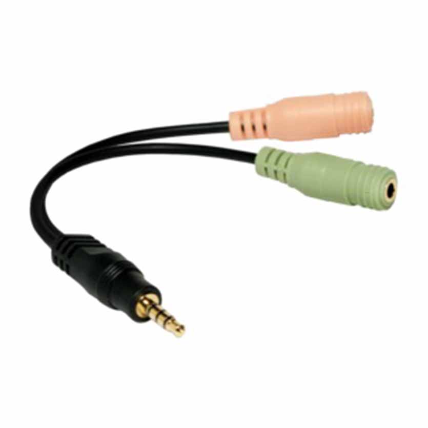 CA0021 4pinM to 2×3.5 3pinF ADAPTOR LOGILINK