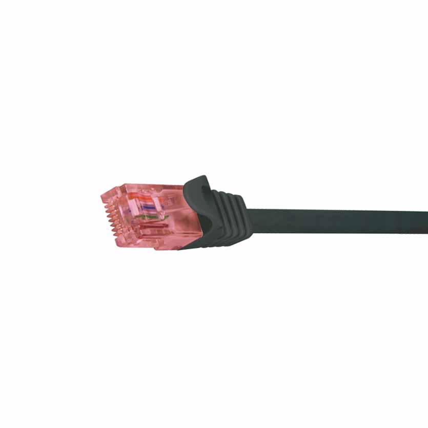 CQ2023U 0.5m Cat6 BLACK UTP PATCH CBL LOGILINK