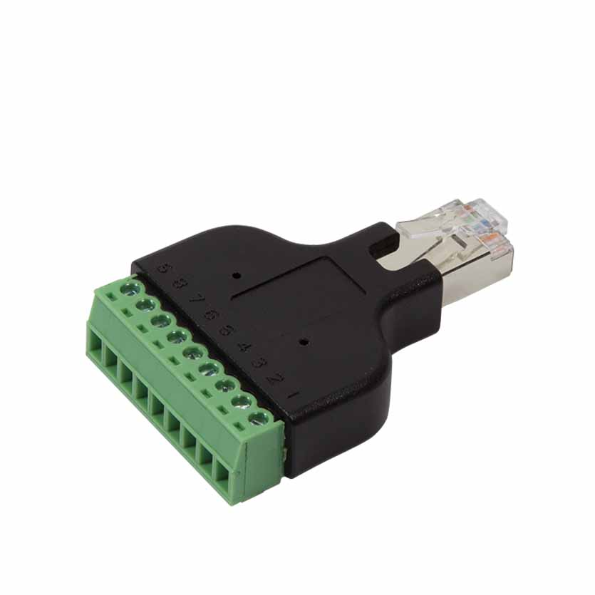MP0050 RJ45 MALE TO 8-pin SCREW TERMINAL ADAPTER LOGILINK