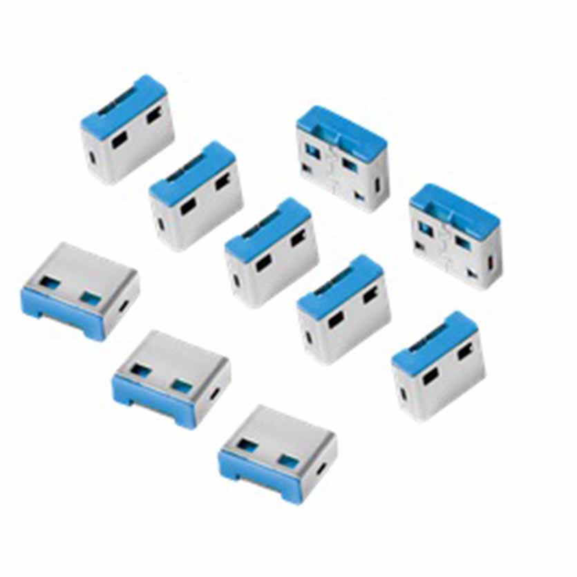 AU0046 USB PORT BLOCKER (10xLOCKS) LOGILINK
