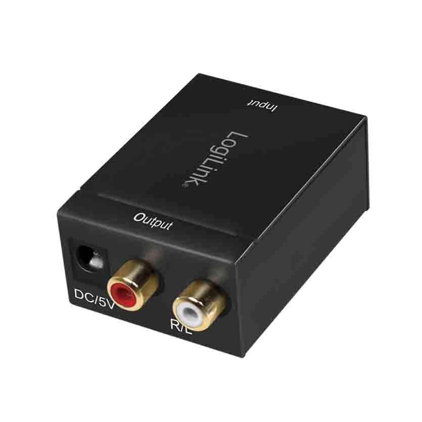 CA0100 COAXIAL and TOSLINK to ANALOG L/R AUDIO CONVERTER LOGILINK