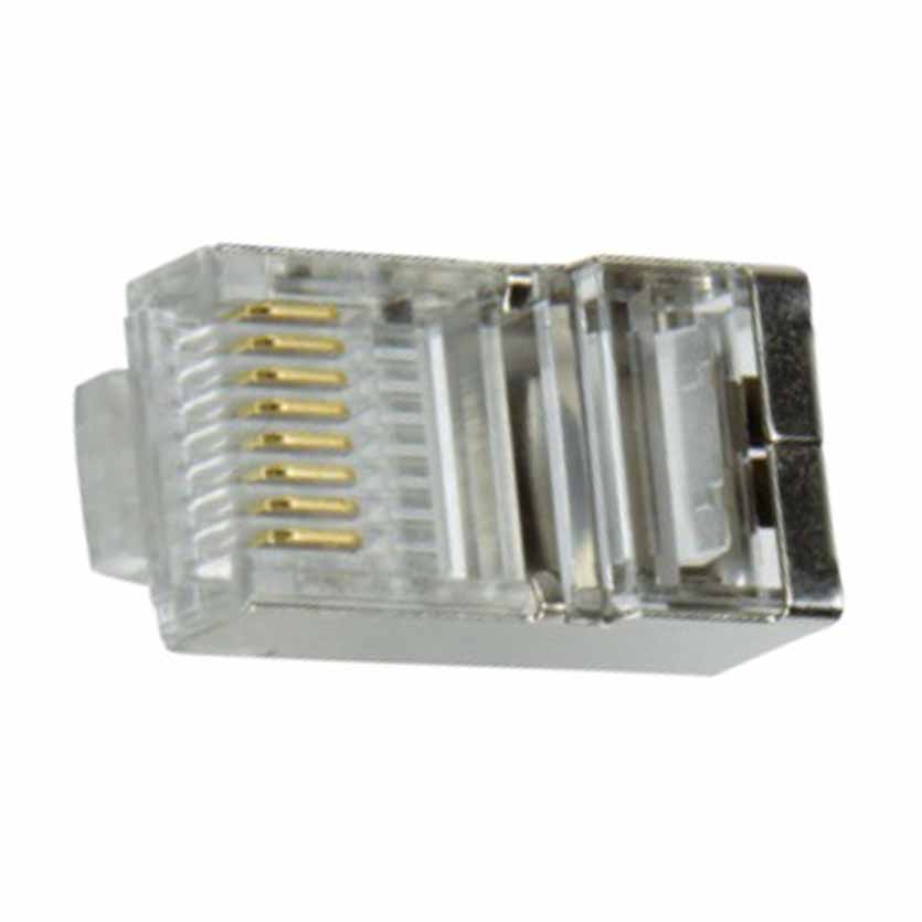 MP0003 MODULAR PLUG RJ45 SHIELDED CAT5e 100PCS, LOGILINK