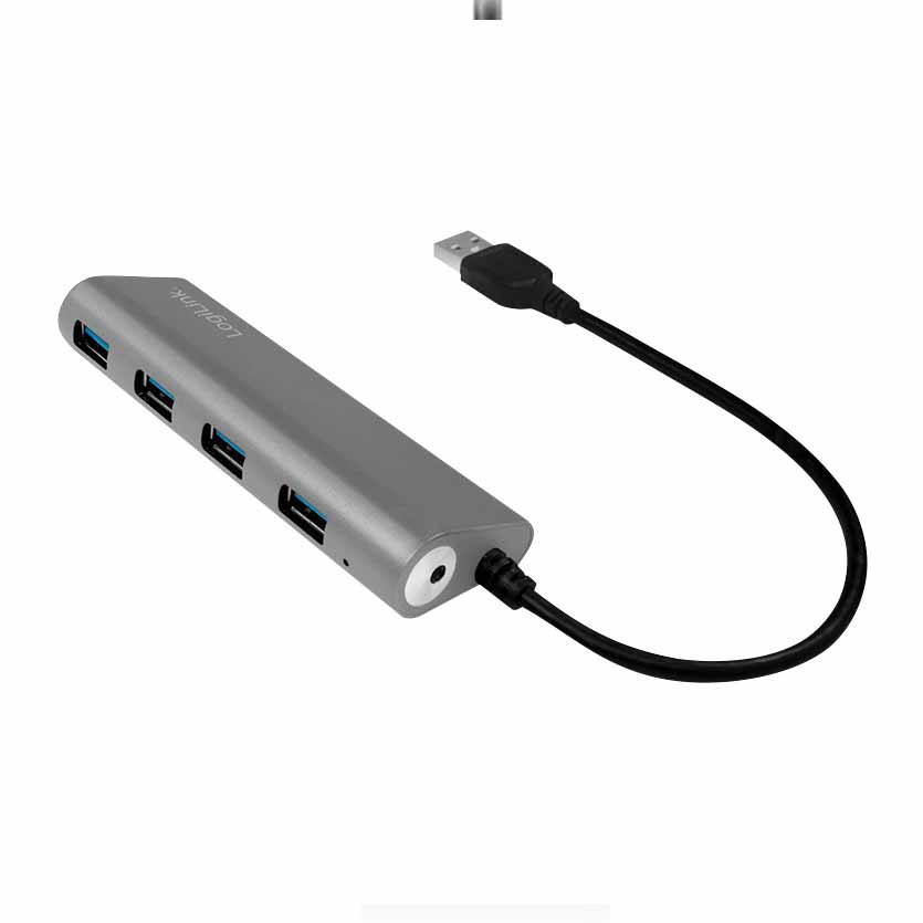UA0307 HUB USB3.0 4-PORT WITH ALUMINUM CASING, LOGILINK