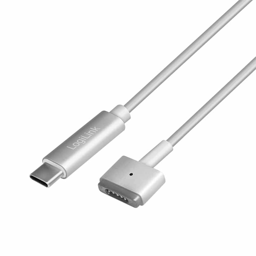 PA0226 1.8m USB-C TO APPLE MAGSAFE 2 CHARGING CBL SILVER, LOGILINK