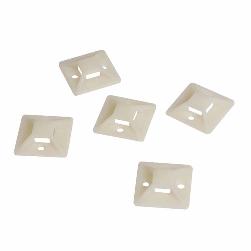 KAB0043 100pcs CABLE TIE MOUNTS 24×24 SELF-ADHESIVE LOGILINK