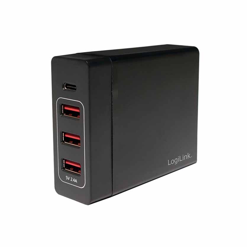 PA0122 USB CHARGER 72W, 3xUSB-A & 1xUSB-C LOGILINK