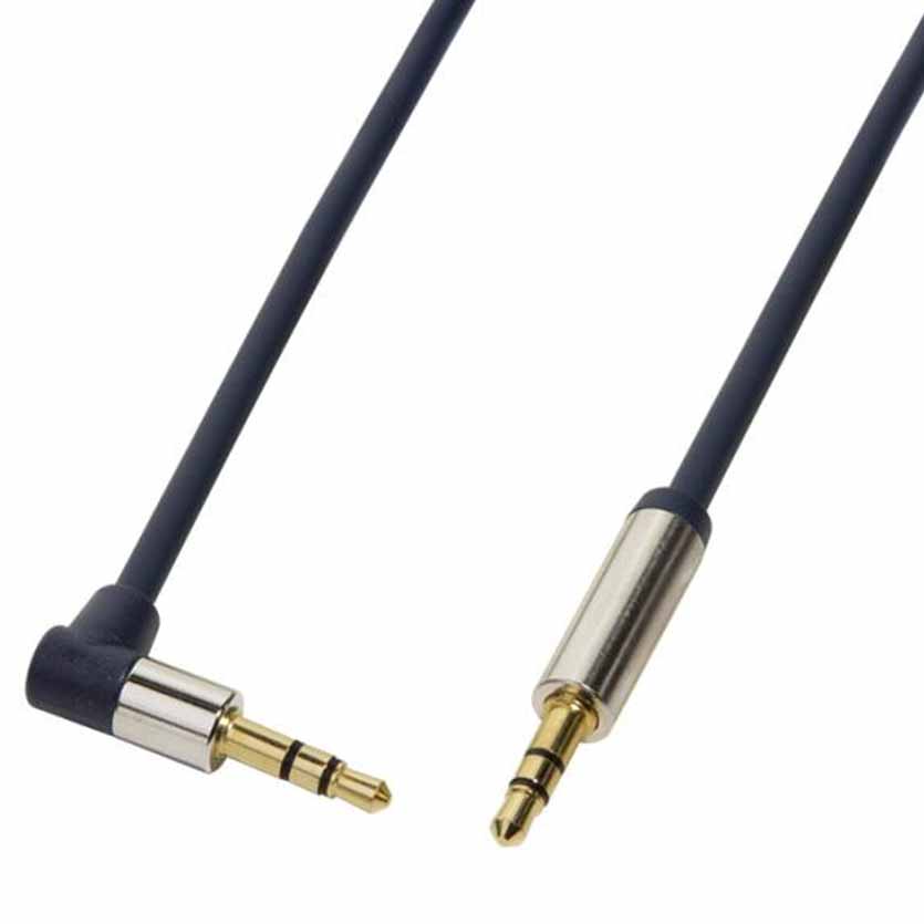 CA11150 1.5m 3.5AUDIO CBL STEREO 90° angled M/M BLUE LOGILINK