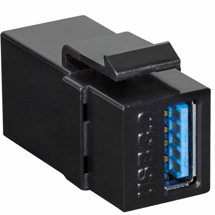 NK0015B KEYSTONE COUPLER USB-A F/F 16,7mm WIDTH LOGILINK