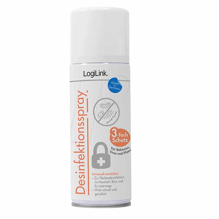 RP0018 SURFACE DISINFECTION SPRAY 200ml LOGILINK