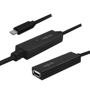 UA0325 15m USB2.0 REPEATER CABLE ACTIVE  USB TYPE-C TO USB TYPE-A M/F LOGILINK