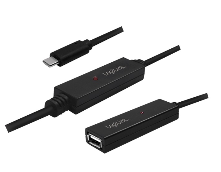 UA0325 15m USB2.0 REPEATER CABLE ACTIVE USB TYPE-C TO USB TYPE-A M/F LOGILINK