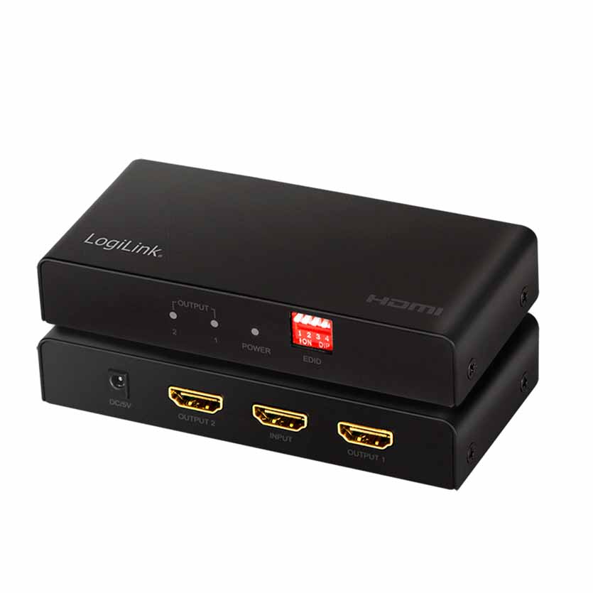 HD0033 HDMI SPLITTER 2-PORT 4K/60Hz DOWNSCALER LOGILINK