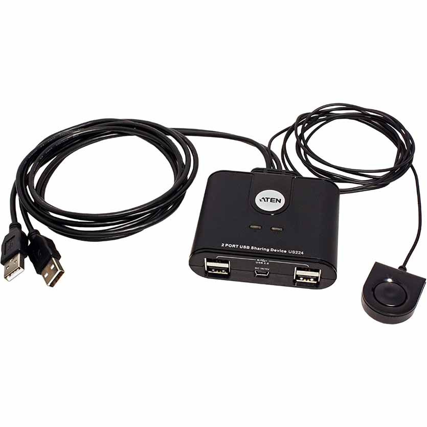 US224-AT USB 2.0 DATA SWITCH 2-PORTS ATEN